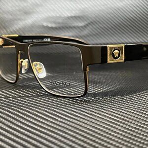NEW Versace Matte Black Men's Eyeglasses